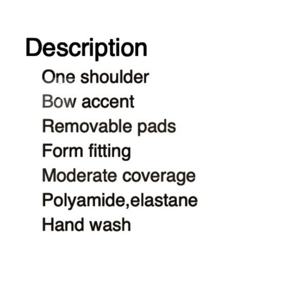 Rebecca Vallance Blue One Shoulder One-Piece Swimsuit / Bodysuit New With Tags - Picture 4 of 4